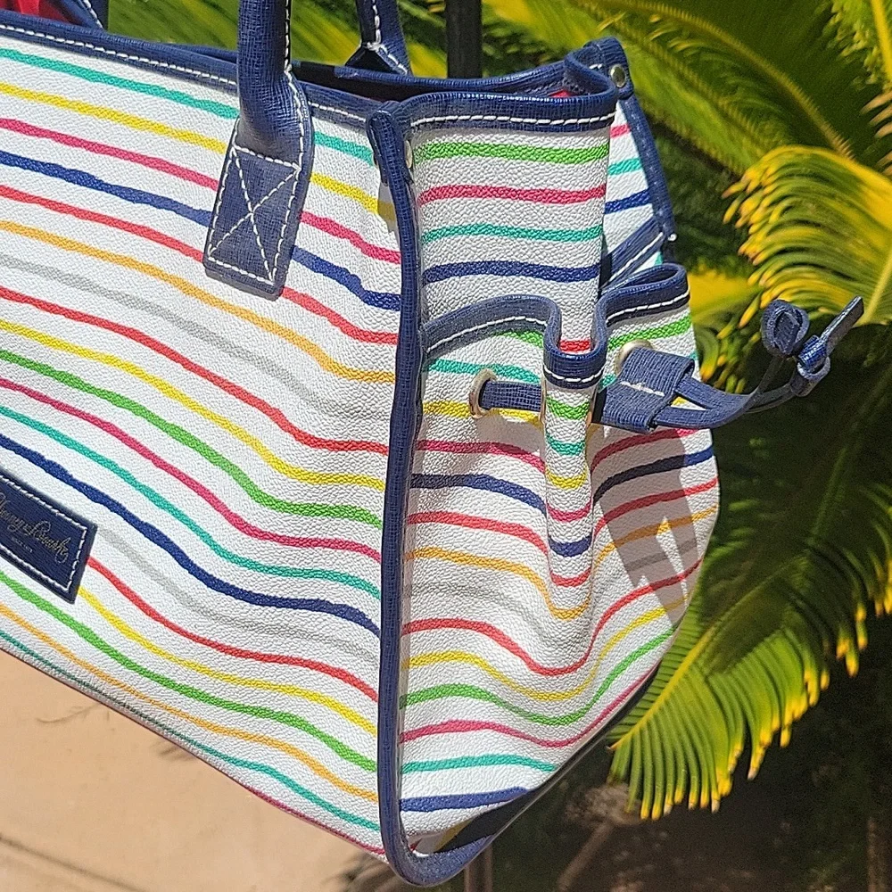 DOONEY & BOURKE Multi-Color Striped Small Tote